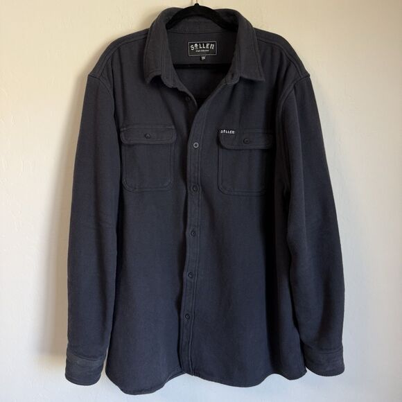 Sullen Other - Sullen Men’s Gray Heavyweight Twill Cotton Button Up Shacket 2XL Streetwear